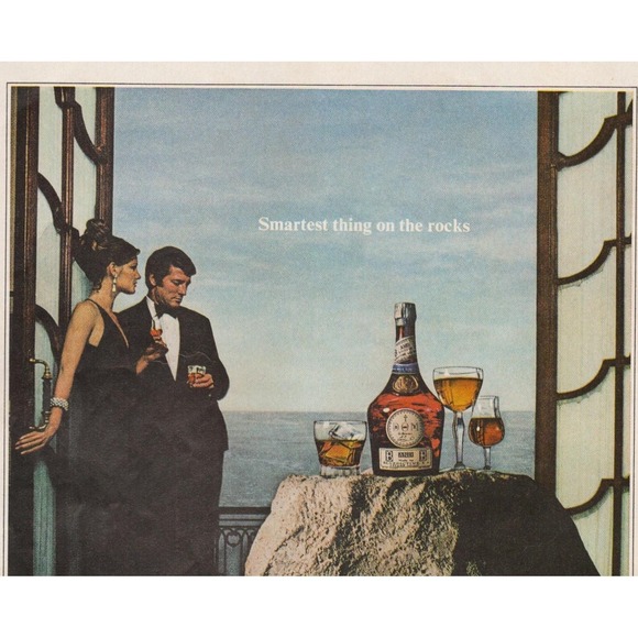 B&B Benedictine Other - B&B Benedictine Brandy On The Rocks Cocktail Fecamp France Vintage Print Ad 1970